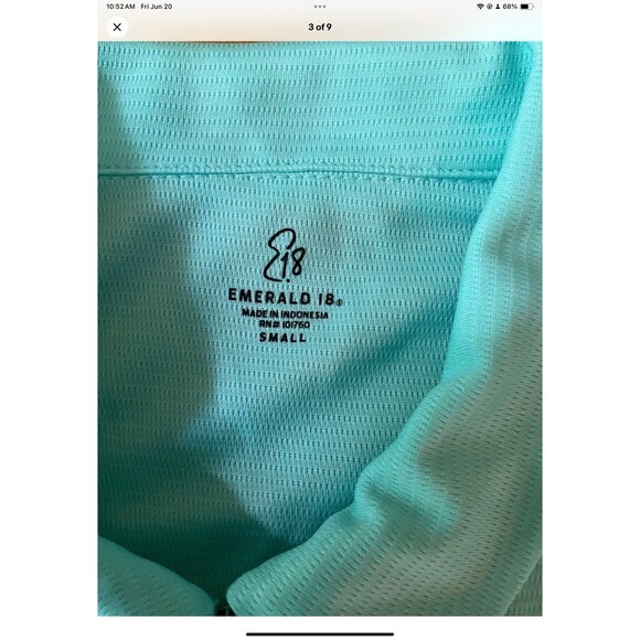 Emerald 18 Top Women S Blue Golf Club Sleeveless Wicking UPF 50 Stretch - Picture 3 of 9